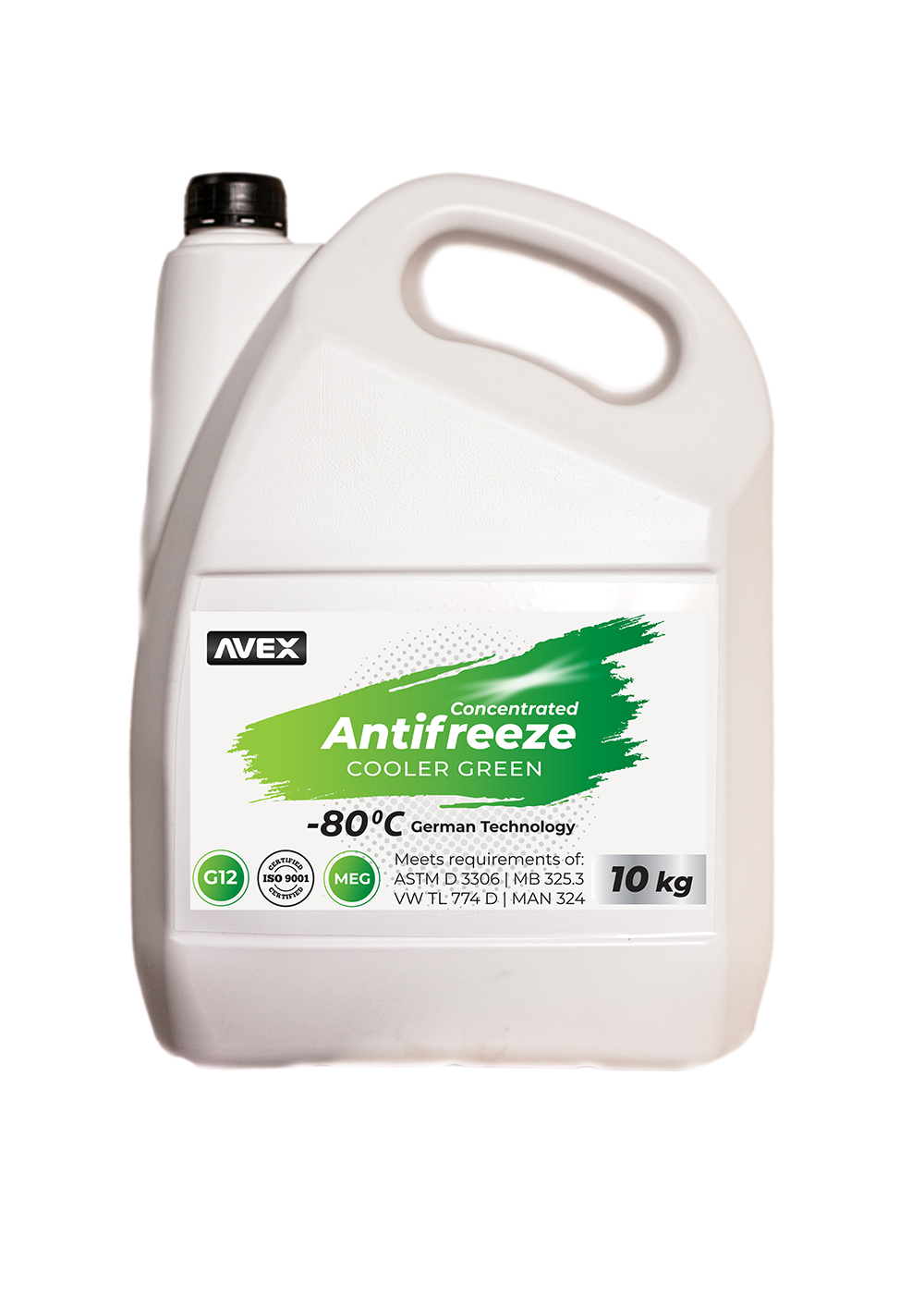 Концентрат антифризу AVEX Cooler Green MEG "-80 °G 11", 10л